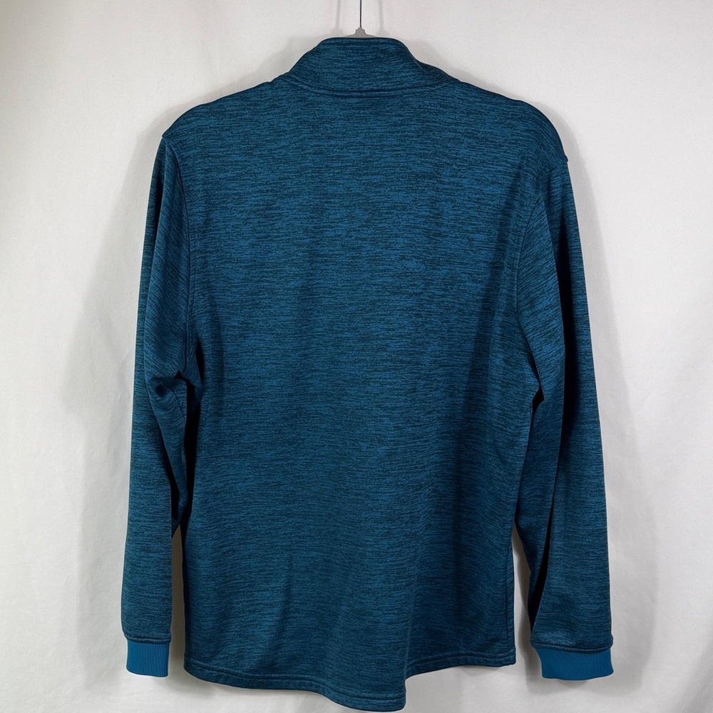 Under Armour Loose Teal Quarter-Zip Pullover Coldgear Fleece lined. Mens size L - Picture 6 of 8